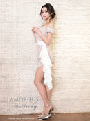 GMS-V718/Andy/GLAMOROUS/ミニドレス/ナイトドレス/キャバドレス/オフショル/レース