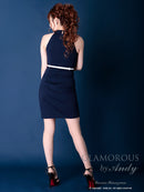 Andy/GLAMOROUS/GMS-V728/ナイトドレス/キャバドレス/ドレス/ミニドレス/ベルト付き