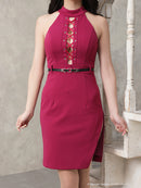 Andy/GLAMOROUS/GMS-V728/ナイトドレス/キャバドレス/ドレス/ミニドレス/ベルト付き