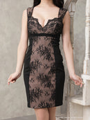 GLAMOROUS/GMS-V731/ナイトドレス/ワンピース/ドレス/キャバドレス/レース/小川青空さん着用