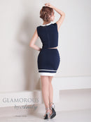 Andy/GLAMOROUS/GMS-V762/セットアップ/ミニドレス/タイトワンピース/バイカラー