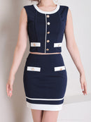 Andy/GLAMOROUS/GMS-V762/セットアップ/ミニドレス/タイトワンピース/バイカラー