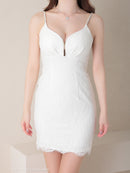 GLAMOROUS/GMS-V777/ミニドレス/ナイトドレス/キャバドレス/ワンピース/ドレス/ワンカラー/フロントジップ