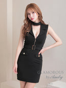 Andy/GLAMOROUS/GMS-V794/ワンピース/ミニドレス/タイトワンピース/ベルトデザイン/袖あり