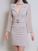 Andy/GLAMOROUS/GMS-V794/ワンピース/ミニドレス/タイトワンピース/ベルトデザイン/袖あり