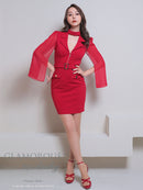 Andy/GLAMOROUS/GMS-V794/ワンピース/ミニドレス/タイトワンピース/ベルトデザイン/袖あり