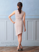 Andy/GLAMOROUS/GMS-V815/キャバドレス/ミニドレス/ワンピース/シンプルドレス/ラメ/ワンカラー/ノースリーブ/アシンメトリー/タイト/ラベンダー