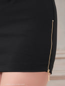 Andy/GLAMOROUS/GMS-V825/キャバドレス/ミニドレス/タイト/セットアップ/襟付き/スリーブ/フロントジップ/袖あり