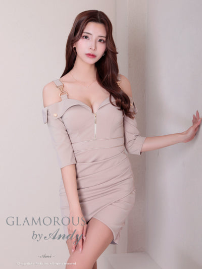 Glamorous by Andy ベージュ　本日限定 GLAMOROUS(グラマラス)ドレス｜ [GLAMOROUS]GMS-V816｜Andy