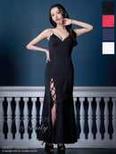 Andy/GLAMOROUS/GMS-V862/ワンピース/ロングドレス/キャバドレス/ビジューストラップ/ラメ/キャミソール/スピンドル/スリット