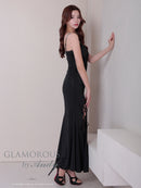 Andy/GLAMOROUS/GMS-V862/ワンピース/ロングドレス/キャバドレス/ビジューストラップ/ラメ/キャミソール/スピンドル/スリット