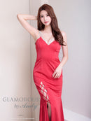 Andy/GLAMOROUS/GMS-V862/ワンピース/ロングドレス/キャバドレス/ビジューストラップ/ラメ/キャミソール/スピンドル/スリット