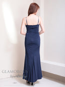 Andy/GLAMOROUS/GMS-V862/ワンピース/ロングドレス/キャバドレス/ビジューストラップ/ラメ/キャミソール/スピンドル/スリット