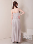 Andy/GLAMOROUS/GMS-V870/ワンピース/ロングドレス/キャバドレス/ビジュー/ラメ/プリーツ/キャミソール/スリット/ストレッチ/フレア