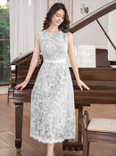 ERUKEI/C23087/エルケイ/ワンピース/フラワーレース/ ノースリーブ/ フレア/ Aライン/ ミディアム丈