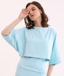 ERUKEI/エルケイ/31190/ミニドレス/シンプル/ワンピース/ドルマンスリーブ