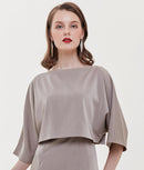 ERUKEI/エルケイ/31190/ミニドレス/シンプル/ワンピース/ドルマンスリーブ