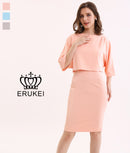 ERUKEI/エルケイ/31190/ミニドレス/シンプル/ワンピース/ドルマンスリーブ