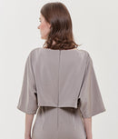 ERUKEI/エルケイ/31190/ミニドレス/シンプル/ワンピース/ドルマンスリーブ