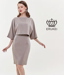 ERUKEI/エルケイ/31190/ミニドレス/シンプル/ワンピース/ドルマンスリーブ