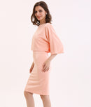 ERUKEI/エルケイ/31190/ミニドレス/シンプル/ワンピース/ドルマンスリーブ