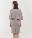 ERUKEI/エルケイ/31190/ミニドレス/シンプル/ワンピース/ドルマンスリーブ