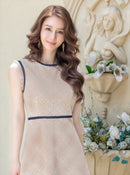 ERUKEI/C22073/エルケイ/ツイード/ワンピース/パーティードレス/ミディアムドレス/ドレスワンピース