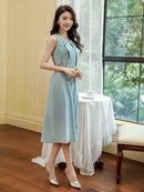 ERUKEI/C22303/ワンピース/パーティー/結婚式/二次会/Aライン/ミディアムドレス