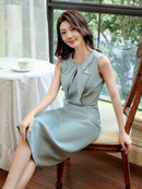 ERUKEI/C22303/ワンピース/パーティー/結婚式/二次会/Aライン/ミディアムドレス