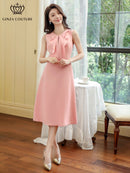 ERUKEI/C22303/ワンピース/パーティー/結婚式/二次会/Aライン/ミディアムドレス