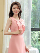 ERUKEI/C22303/ワンピース/パーティー/結婚式/二次会/Aライン/ミディアムドレス