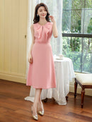 ERUKEI/C22303/ワンピース/パーティー/結婚式/二次会/Aライン/ミディアムドレス