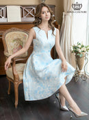 ERUKEI/C23243/ワンピース/Aライン/ミニドレス/フラワー/プリント