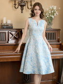 ERUKEI/C23243/ワンピース/Aライン/ミニドレス/フラワー/プリント