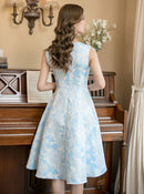 ERUKEI/C23243/ワンピース/Aライン/ミニドレス/フラワー/プリント