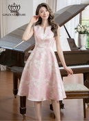 ERUKEI/C23243/ワンピース/Aライン/ミニドレス/フラワー/プリント