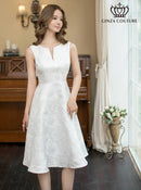 ERUKEI/C23243/ワンピース/Aライン/ミニドレス/フラワー/プリント