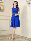 ERUKEI/C32112/ワンピース/パーティ/結婚式/二次会/ミニドレス/ノースリーブ/カラードレス