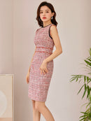 C33186/ERUKEI//ナイトドレス/ワンピース/ドレス/キャバドレス/パーティドレス/ツイード/フォーマルドレス