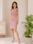 C33186/ERUKEI//ナイトドレス/ワンピース/ドレス/キャバドレス/パーティドレス/ツイード/フォーマルドレス