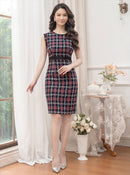 ERUKEI/C33366/ワンピース/ツイード/お食事会/ミニドレス