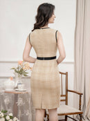 ERUKEI/C33366/ワンピース/ツイード/お食事会/ミニドレス