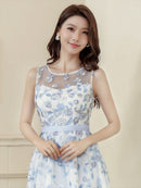 ERUKEI/E22016/ワンピース/パーティ/結婚式/二次会/演奏会/ナイトドレス/刺繍