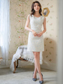 ERUKEI/ホワイト/ブラック/ピンク/スパンコールMIX/ツイード/ノースリーブ/タイト/スリット/ミニドレス/ワンピース/E22066