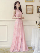 ERUKEI/E2622/ワンピース/パーティ/結婚式/二次会/ロングドレス/総レース