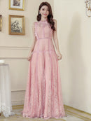 ERUKEI/E2622/ワンピース/パーティ/結婚式/二次会/ロングドレス/総レース