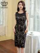 ERUKEI/E31211/ワンピース/パーティ/結婚式/二次会/ミニドレス/総レース