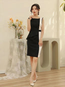 [ミニドレス]ERUKEI | E32054/ワンピース/パーティ/結婚式/二次会/ナイトドレス/キャバドレス/ドレス