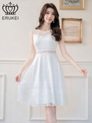 E32083/総レース/ノースリーブ/ワンピース