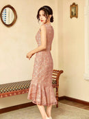 ERUKEI/E32101/ワンピース/パーティ/結婚式/二次会/ナイトドレス/キャバドレス/ミディアムドレス